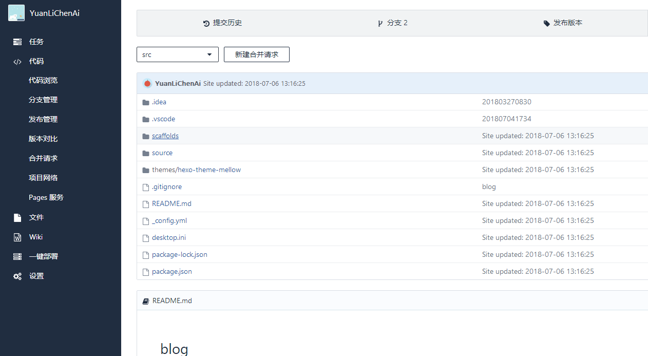 src分支保存源文件